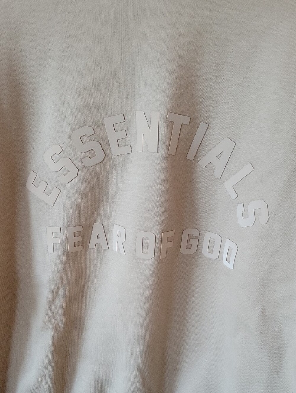 Essentials Fear Of God Autentic Dusty Beige Hoodie Size L New WT - Picture 3 of 8